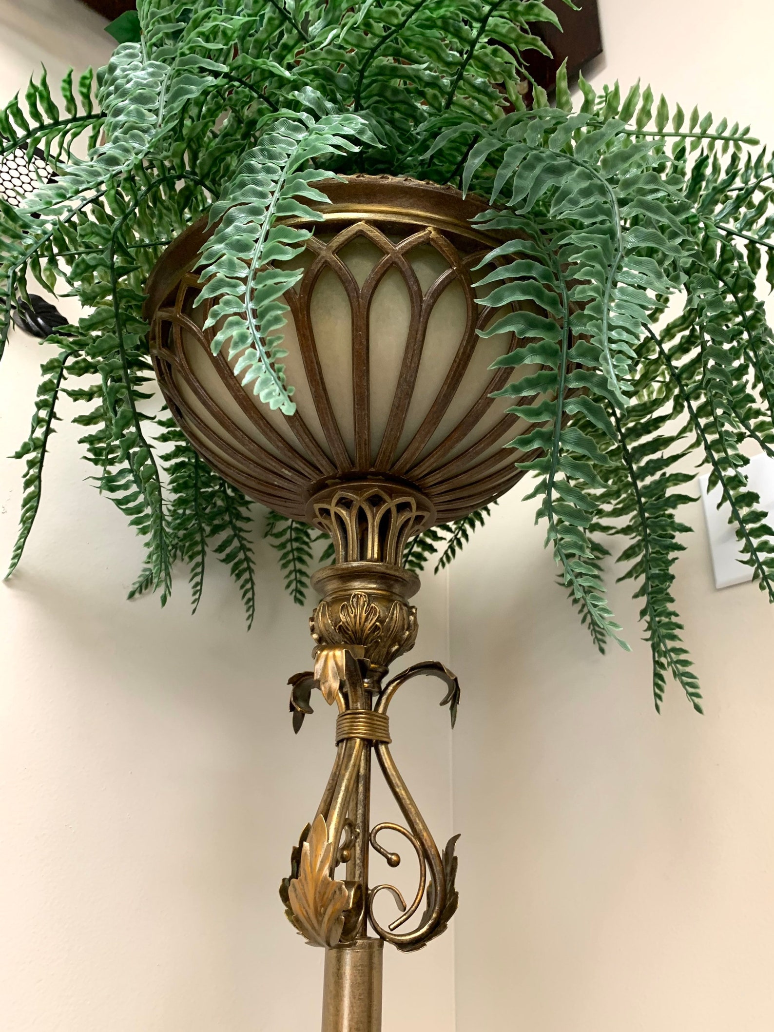 Fern Plant Stand Planter Tall Metal Glass LOCAL PICKUP ONLY Etsy