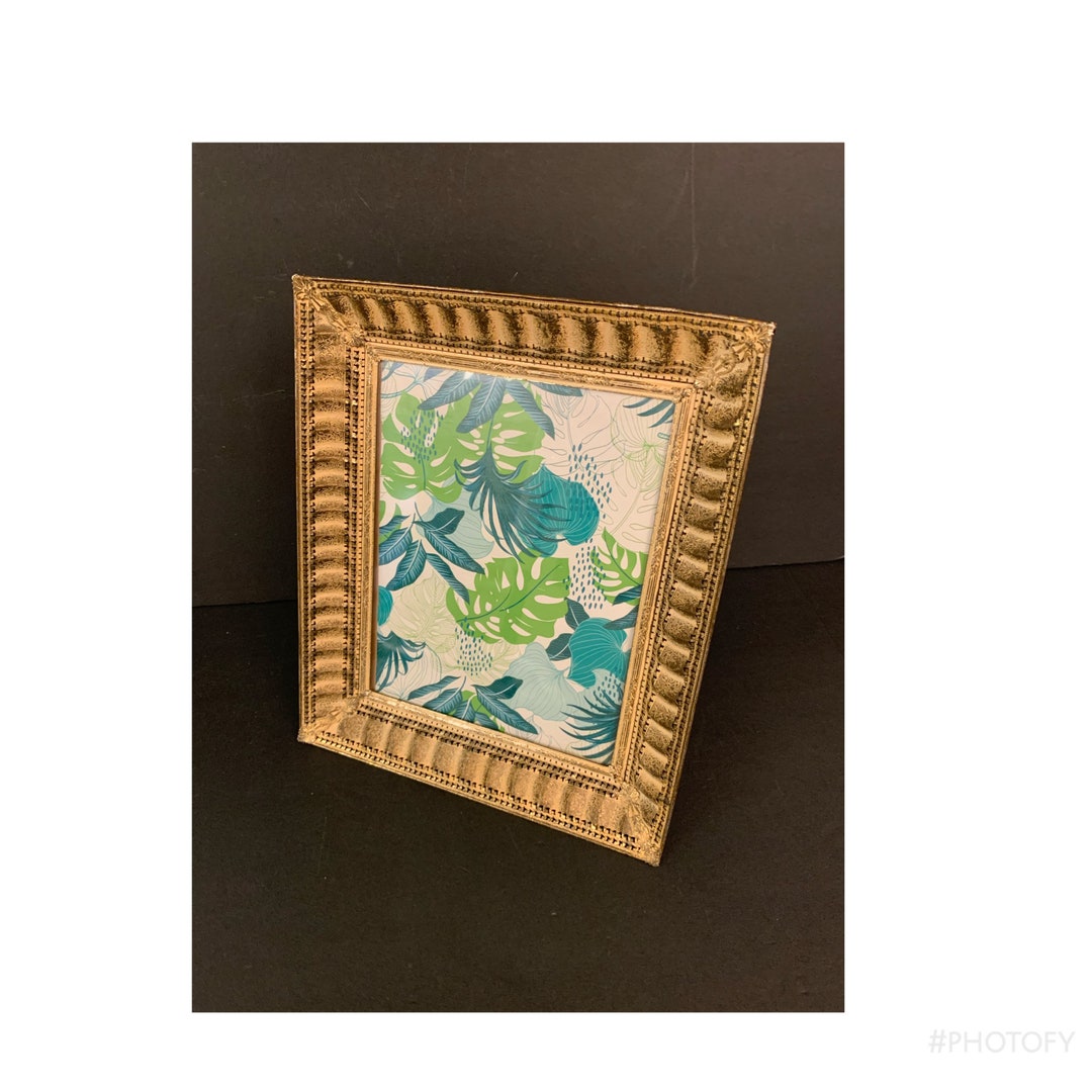 Vintage Gold Picture Frame 8x10 Ornate Hollywood Regency Metal Glass - Etsy