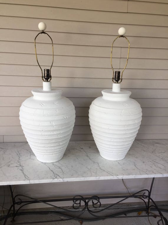 large pottery table lamps