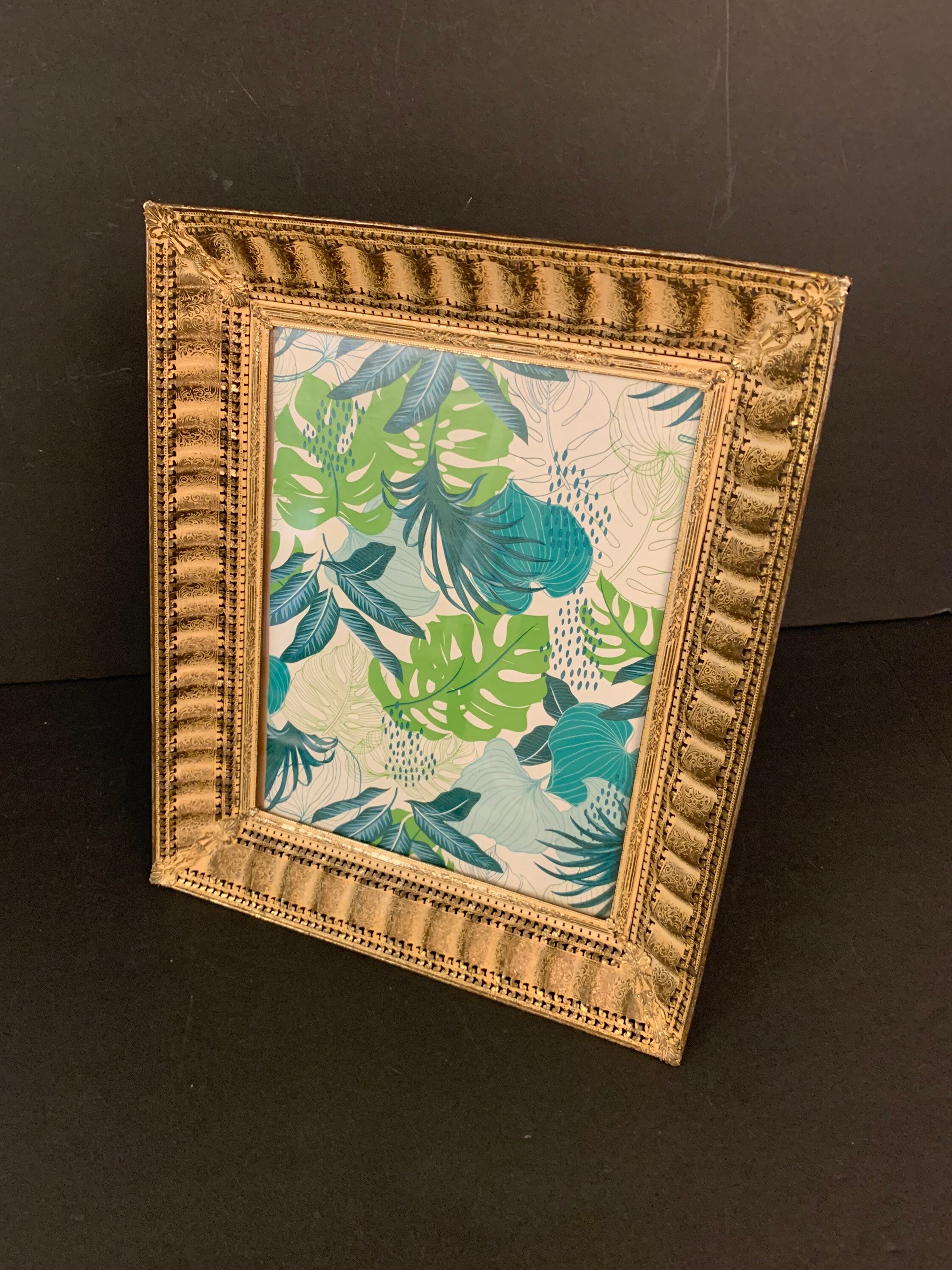 Vintage Gold Picture Frame 8x10 Ornate Hollywood Regency Metal Glass - Etsy