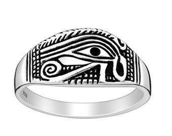 The Eye of Horus Ring Rings 925 Sterling Silver | as Gift | Egyptian Gift Her | Eye of Horus | Boho Ring Rings