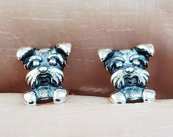 925 Sterling Silver Scottish Terrier Stud Earrings | as Gift | Puppy| Terrier Dog Earrings | Dog Studs | Gift Her | Pet Lovers