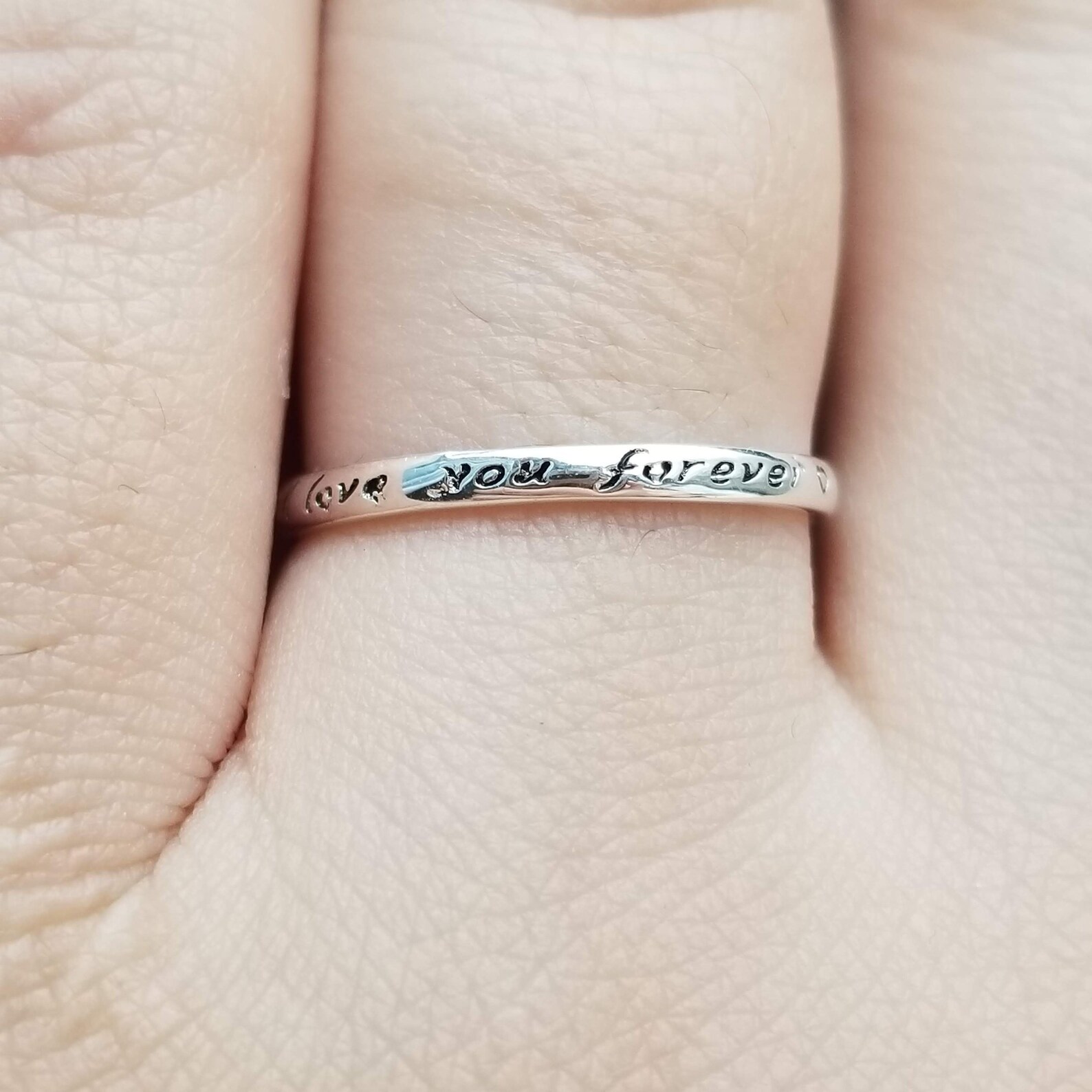 I Will Love You Forever Ring I Love You Ring Promise Ring 925 Etsy Canada
