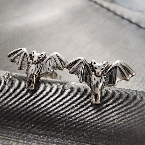 925 Sterling Silver Bat Halloween Earring Studs Spider Jack O Lantern Pumpkin Witch Kids Earrings Ghost Spooky Halloween