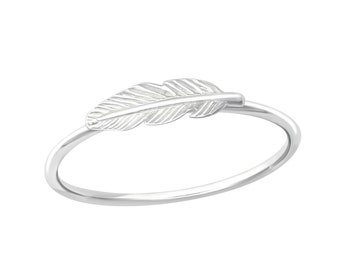 Feather Ring  | 925 Sterling Silver | Feather Ring | Boho Ring | Bohemian Rings | Gift for Her | Boho Feather Ring | Stacking Ring