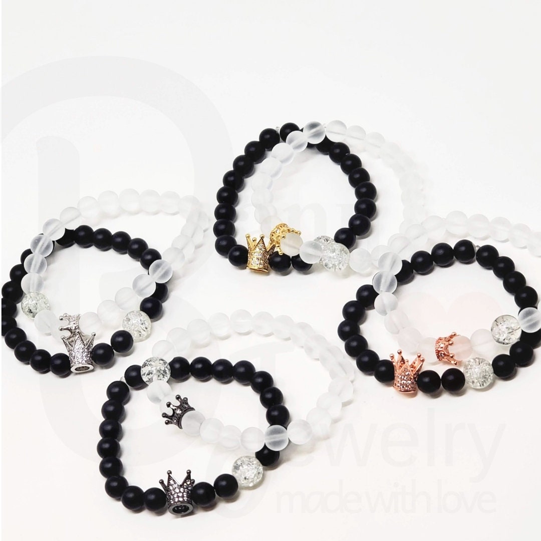 Gold Couples Bracelet Relationship Bracelets Couples Jewelry Etsy