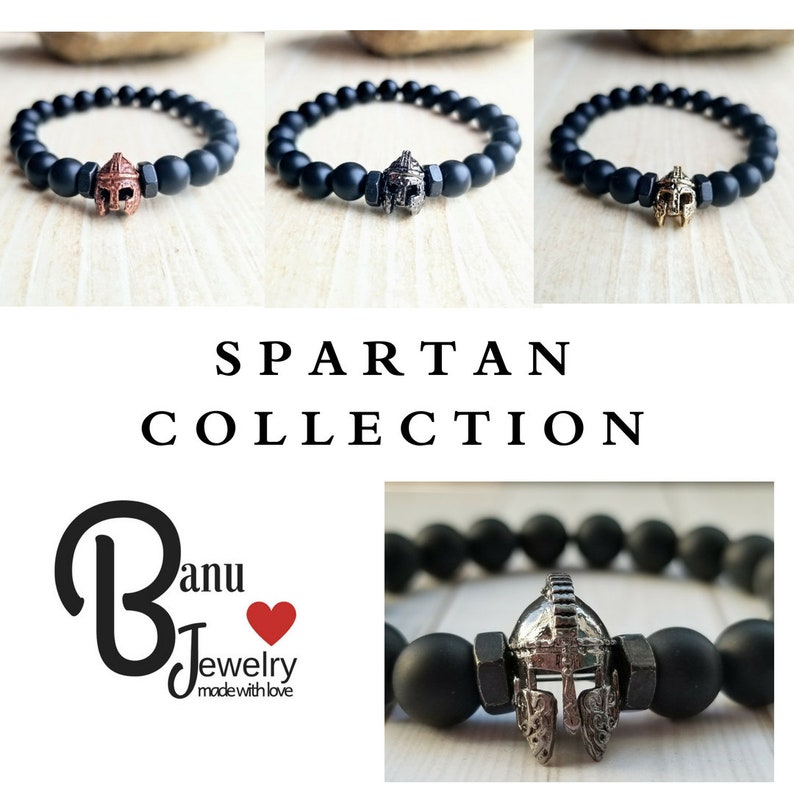 Sparta Bead Bracelet Viking Bracelet Bohemian Bracelets Jasper Bead Bracelet Mens Viking Bracelet Viking Mens Jewelry Viking Bracelet Man