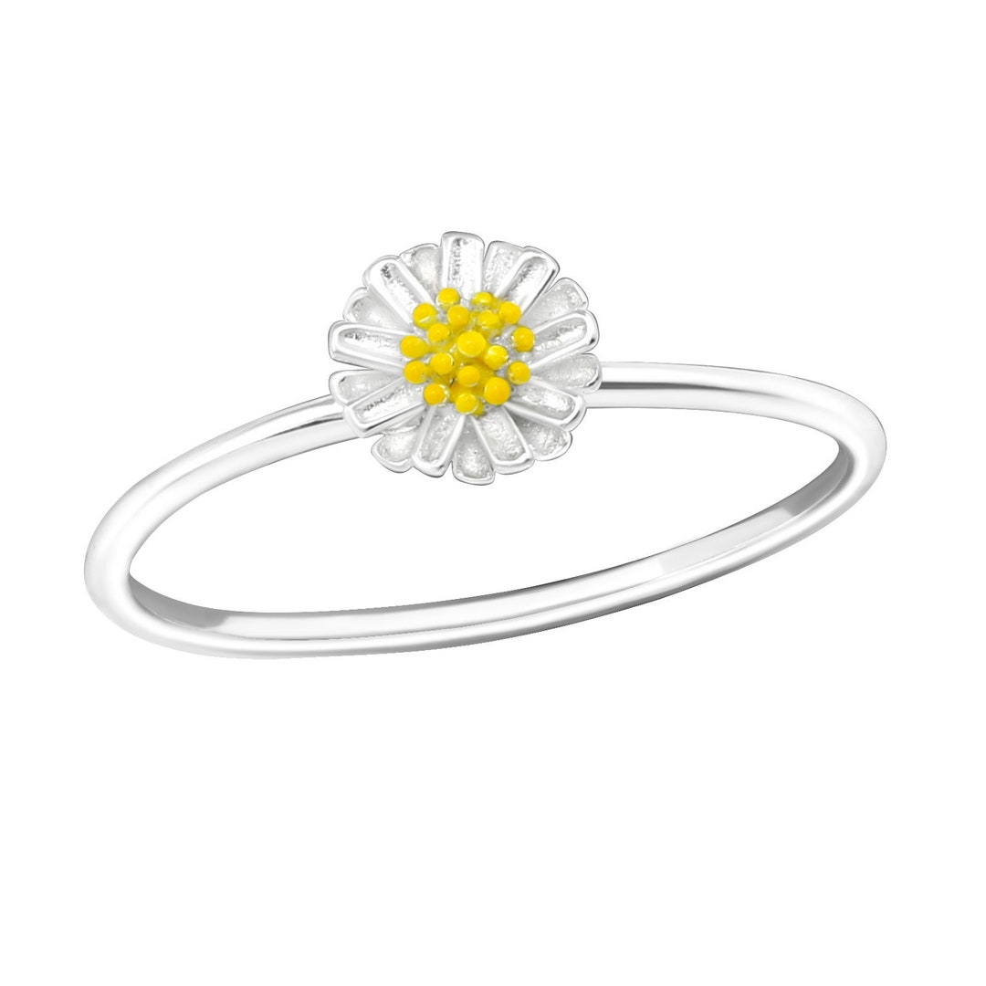 925 Sterling Silver Daisy Flower Ring Jewelry Nature Jewelry Floral