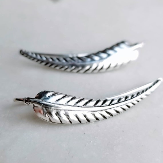 Feather climber shop earrings