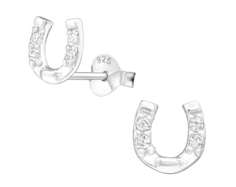 Boucles d’oreilles en fer à cheval en argent sterling Boucles d’oreilles en fer à cheval Boucles d’oreilles chanceux en fer à cheval Bijoux en fer à cheval Boucles d’oreilles minimalistes Petites boucles d’oreilles