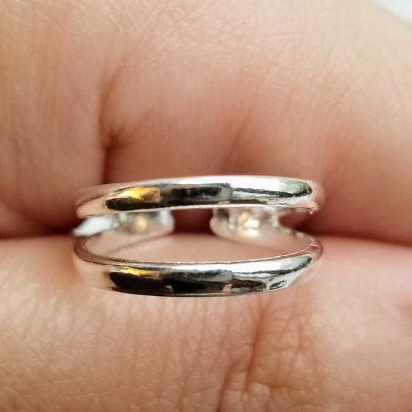 Double Toe Rings Etsy