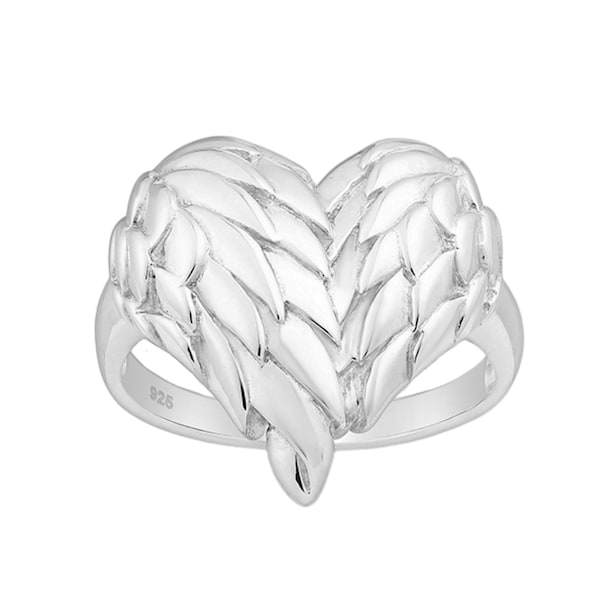 925 Sterling Silver Angel Wings Anneaux Bague Boho Boucles d'oreilles Aile Ange Cadeaux Ange Bijoux Demoiselle D'honneur Boucles D'oreilles