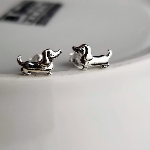 Dachshund stud earrings discount