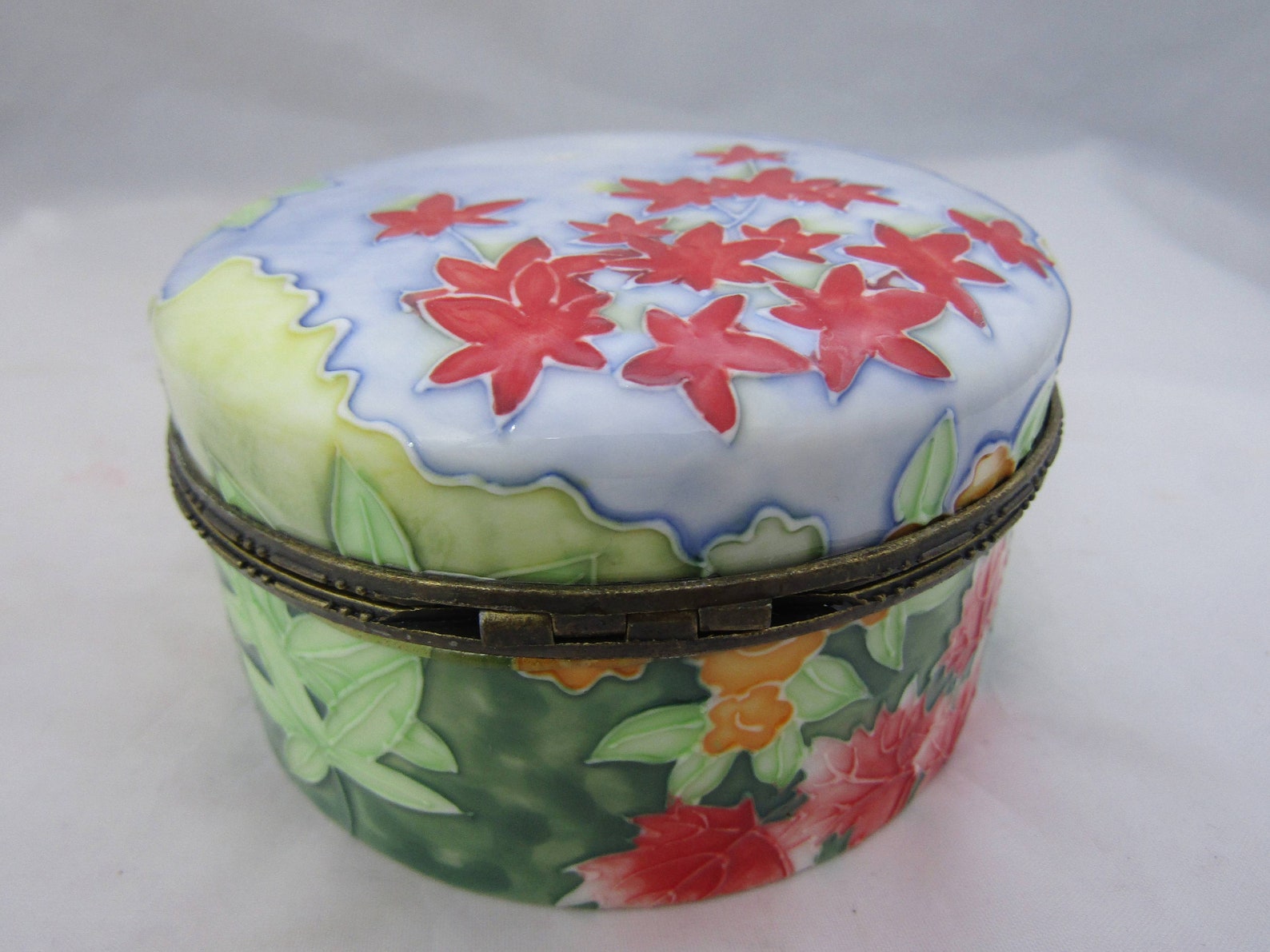 Benaya Art Pottery Vase. Bulbous Vase With Bold Colourful Etsy UK