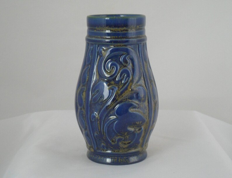 Sylvac Vase In Cobalt Blue Art Deco Style Vase Dating From The Etsy
