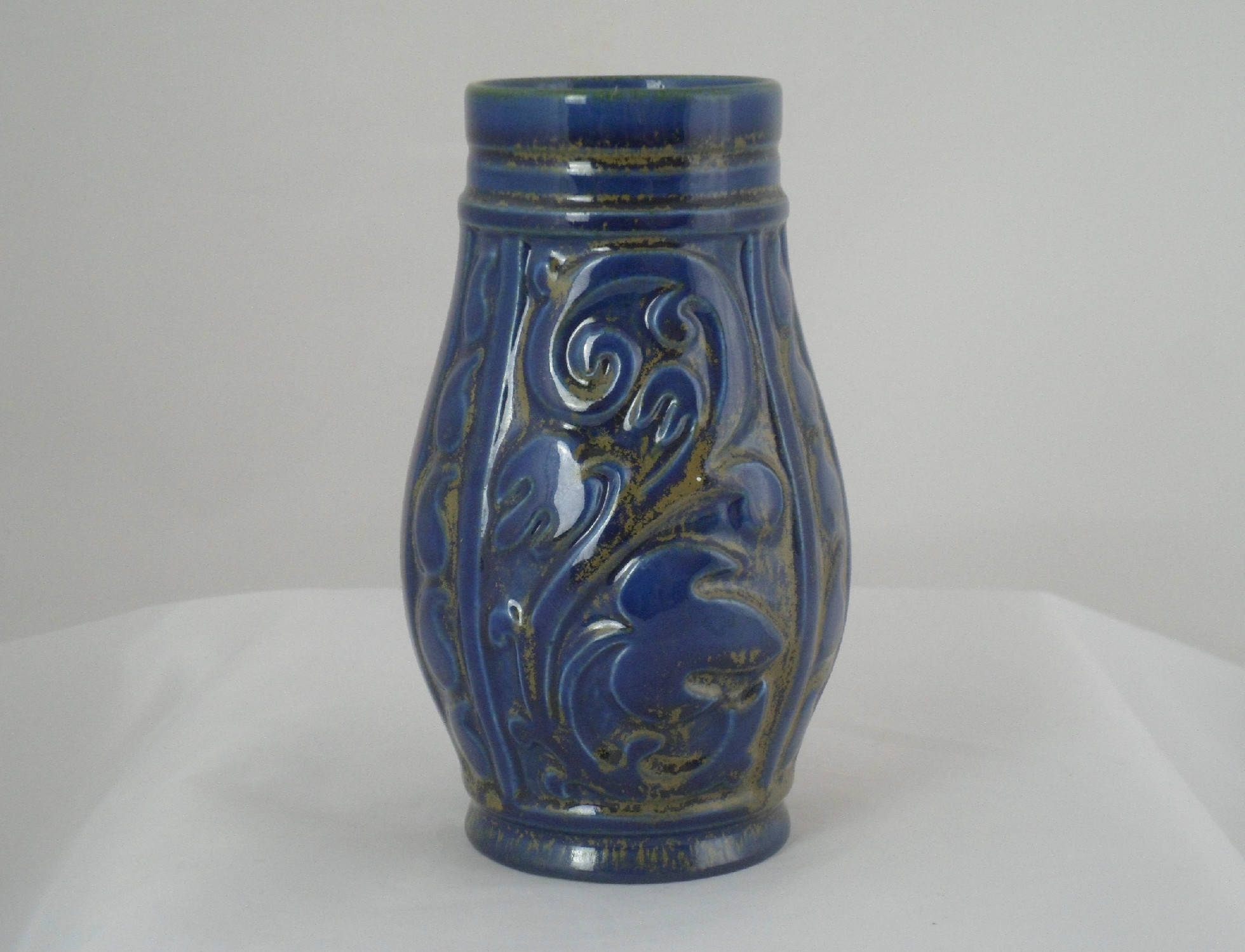 Sylvac Vase In Cobalt Blue Art Deco Style Vase Dating From The Etsy