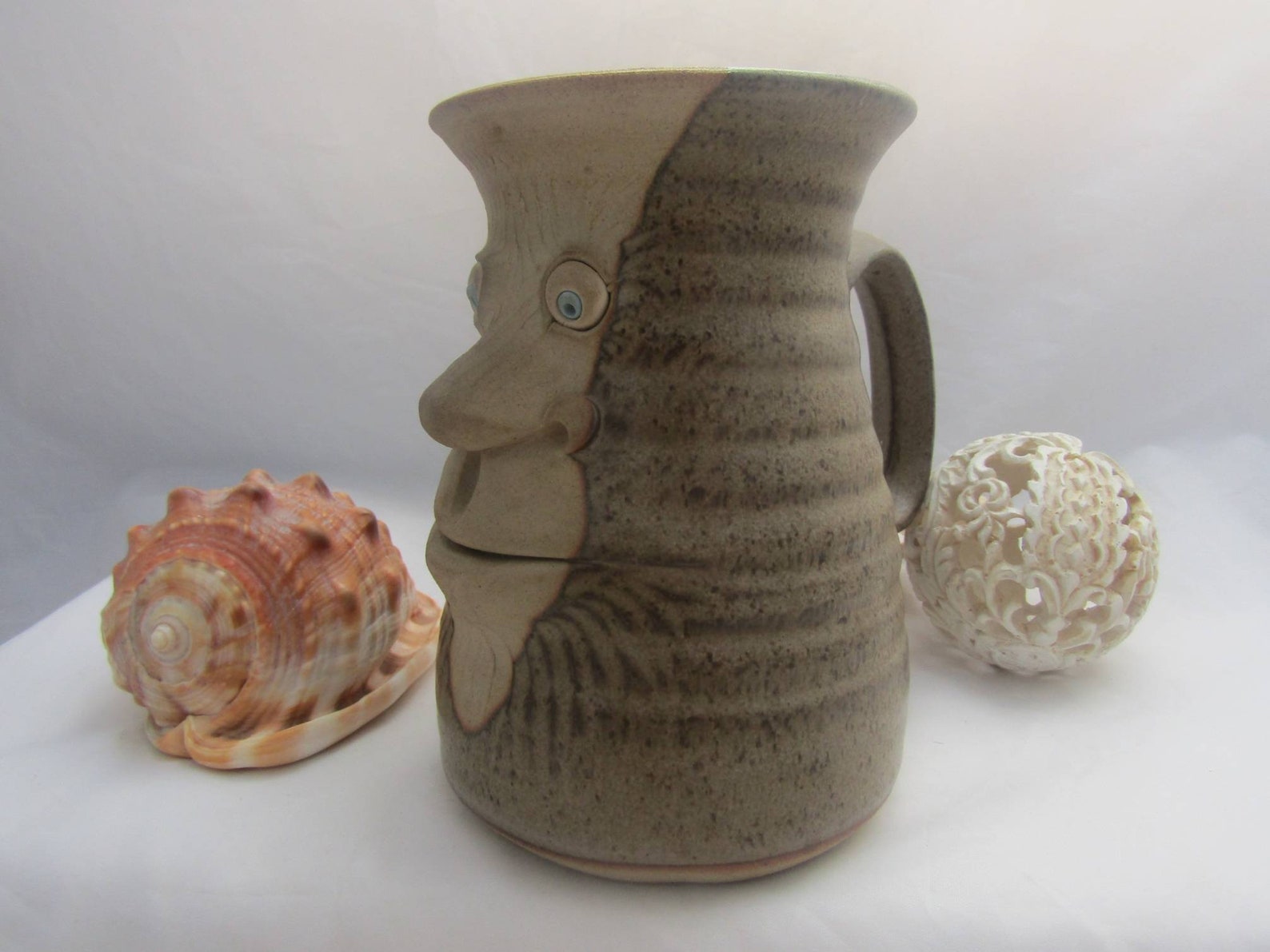 Vintage Muggins mug 1981. Large hand made studio pottery Etsy