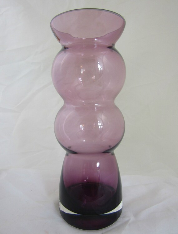 Dartington Glass Vase Amethyst Glass Vase In The Intimates Etsy