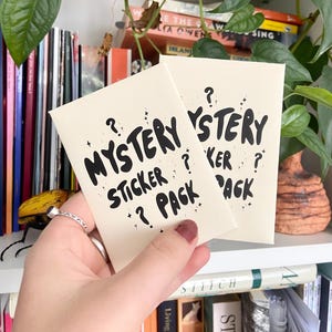 Paquetes de pegatinas misteriosas Oops hechas a mano; pegatinas para portátil; hojas de pegatinas; paquetes de pegatinas; juego de pegatinas