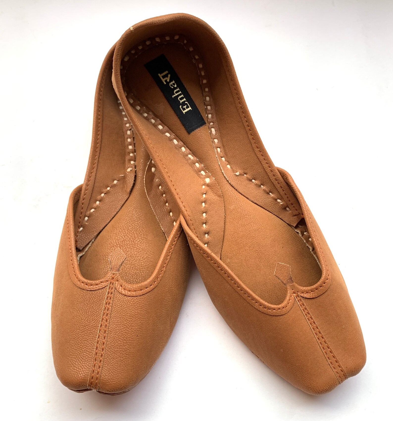 womens tan ballet flat shoes, slip on shoes, indian shoes, handmade designer shoes/juttis or mojaris