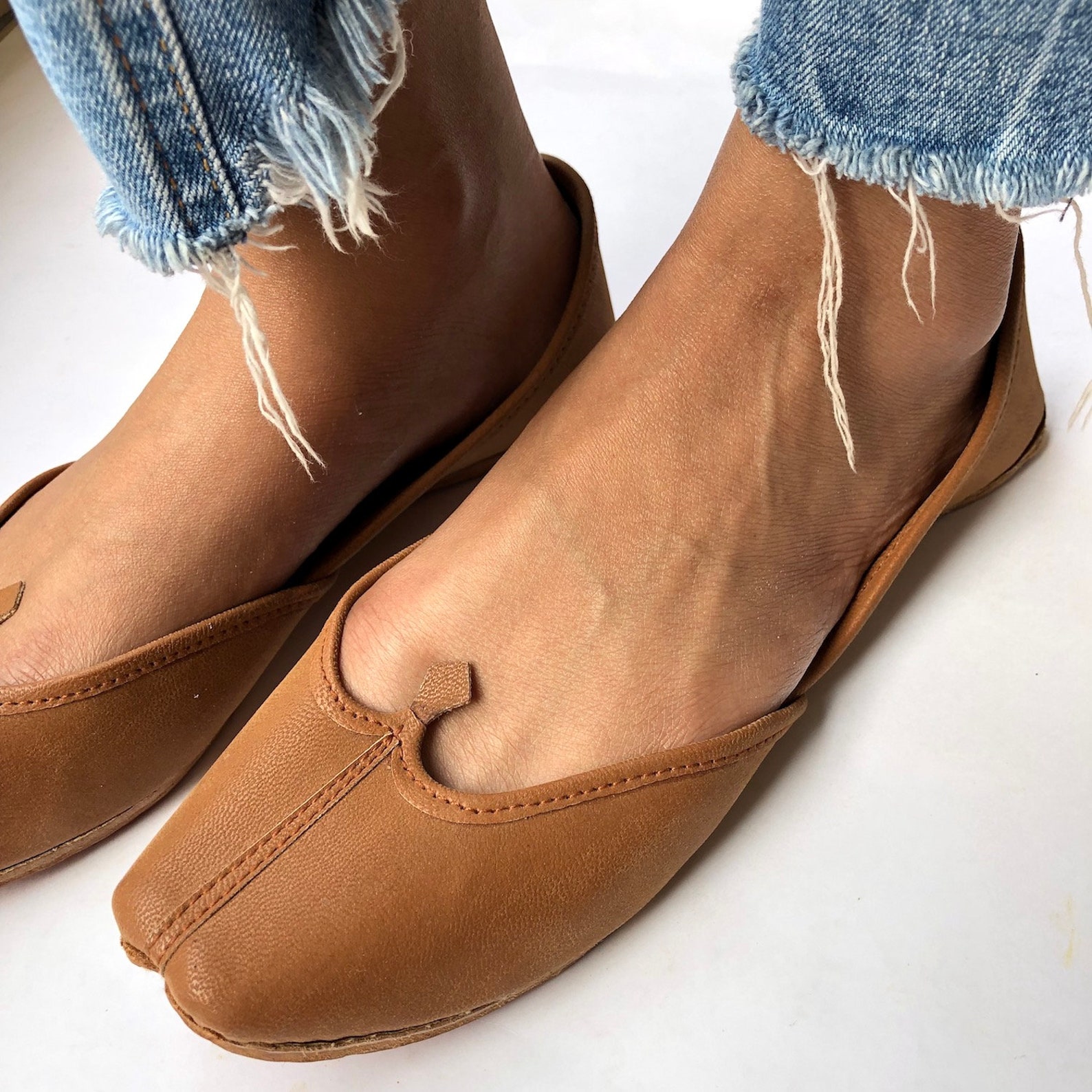 womens tan ballet flat shoes, slip on shoes, indian shoes, handmade designer shoes/juttis or mojaris