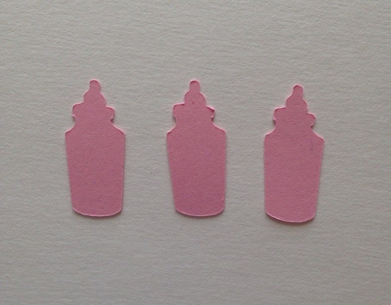 Baby Bottles, Baby Shower Confetti, Baby, Pink/Blue Confetti image 3