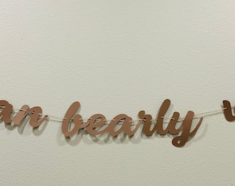 We Can Bearly Wait Baby Shower Banner