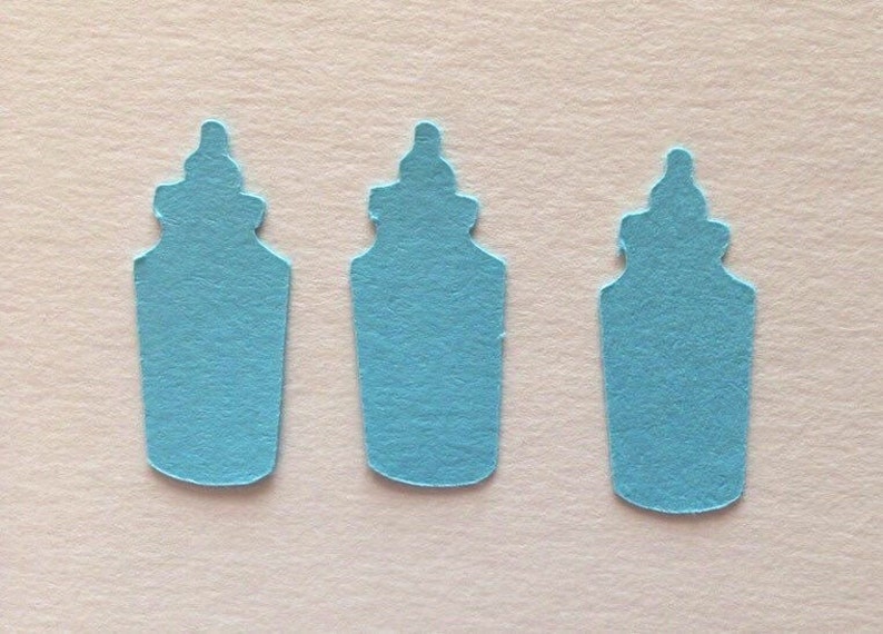 Baby Bottles, Baby Shower Confetti, Baby, Pink/Blue Confetti image 2