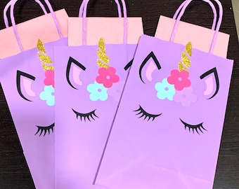 Unicorn Treat Bags, Unicorn Goodie Bags