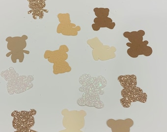 teddy bear confetti, bear confetti, baby shower confetti