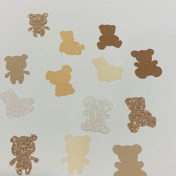 teddy bear confetti, bear confetti, baby shower confetti