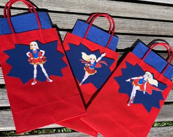 Super Girl Treat Bags, Super Girl Goodie Bags