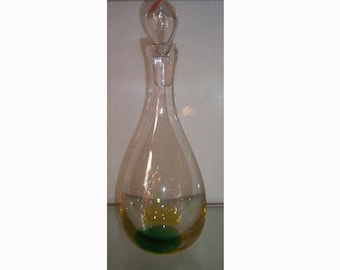 Murano glazen fles, jaren 1980