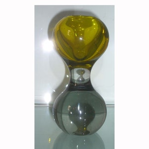Vaso de vidro Murano em forma de ampulheta, 1950, Itália