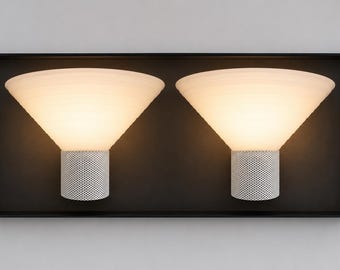 Pair of Italian Vintage Wall Lamps - 1970s Space Age Sconces - Made in Italy