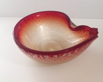 Italian 1960s Murano Glass Bowl, Ashtray