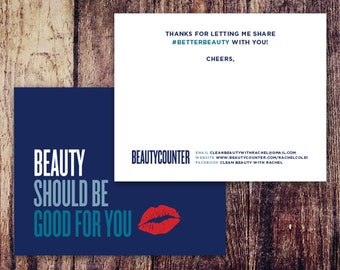 50 Personalized Notecards | Beauty Should Be Good For You