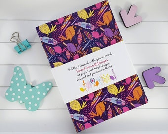 Teacher Gift: A6 Notebook Set, Original Floral Designs