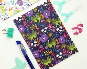 A5 Patterned Notebooks - Floral, Whale, Bugs - Set of 4