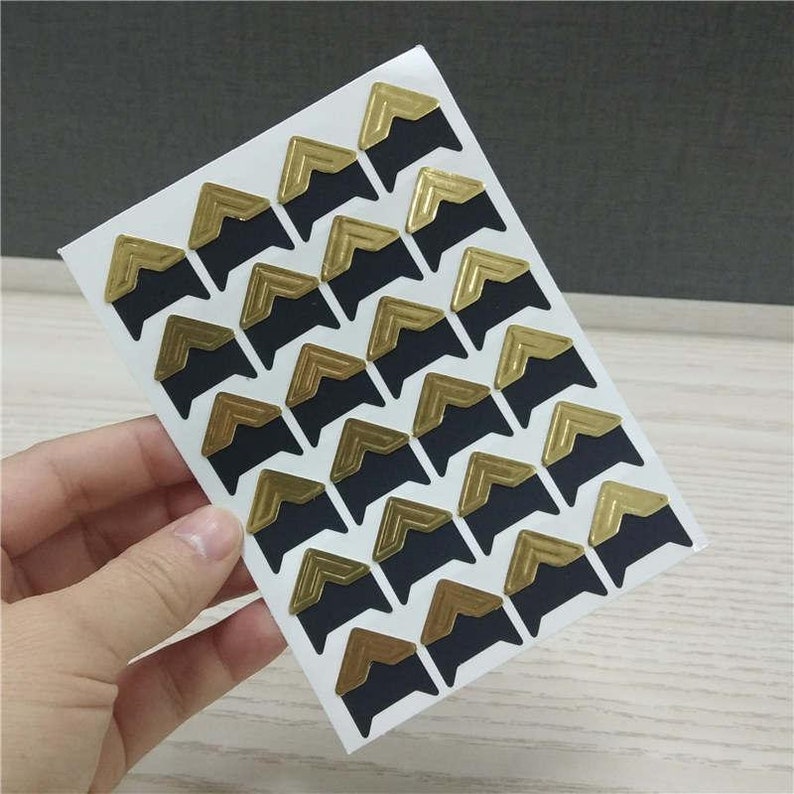 Photo Corner Sticker Self Adhesive Scrapbook Pictures Mounting Etsy