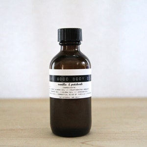 Damn Good Body Oil // Vanilla Patchouli 100% natural nourishing hydrating body or massage oil image 3