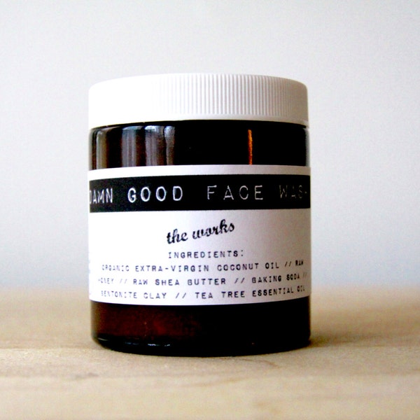 Damn Good Face Wash // The Works -- 100% natural • skin-clearing  • nourishing • soap-free cleanser