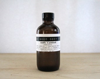 Damn Good Body Oil // Vanilla + Patchouli -- 100% natural • nourishing • hydrating • body or massage oil