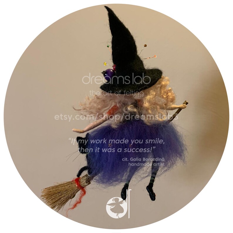 Needle Felted Witch Waldorf Inspired Felted Witch Etsy