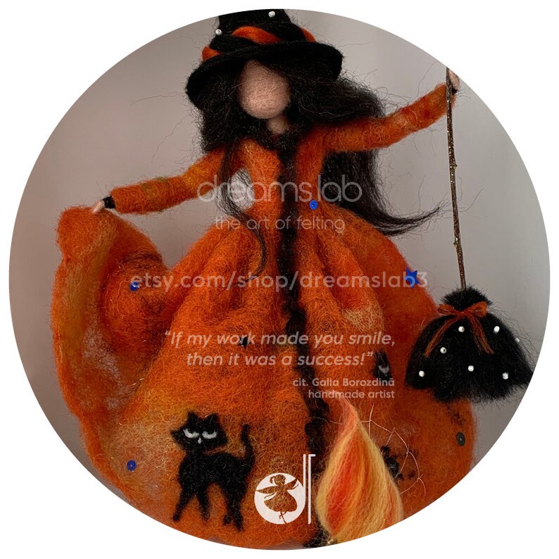 Needle Felted Witch Needle Felted Fairy Waldorf Inspired Etsy UK