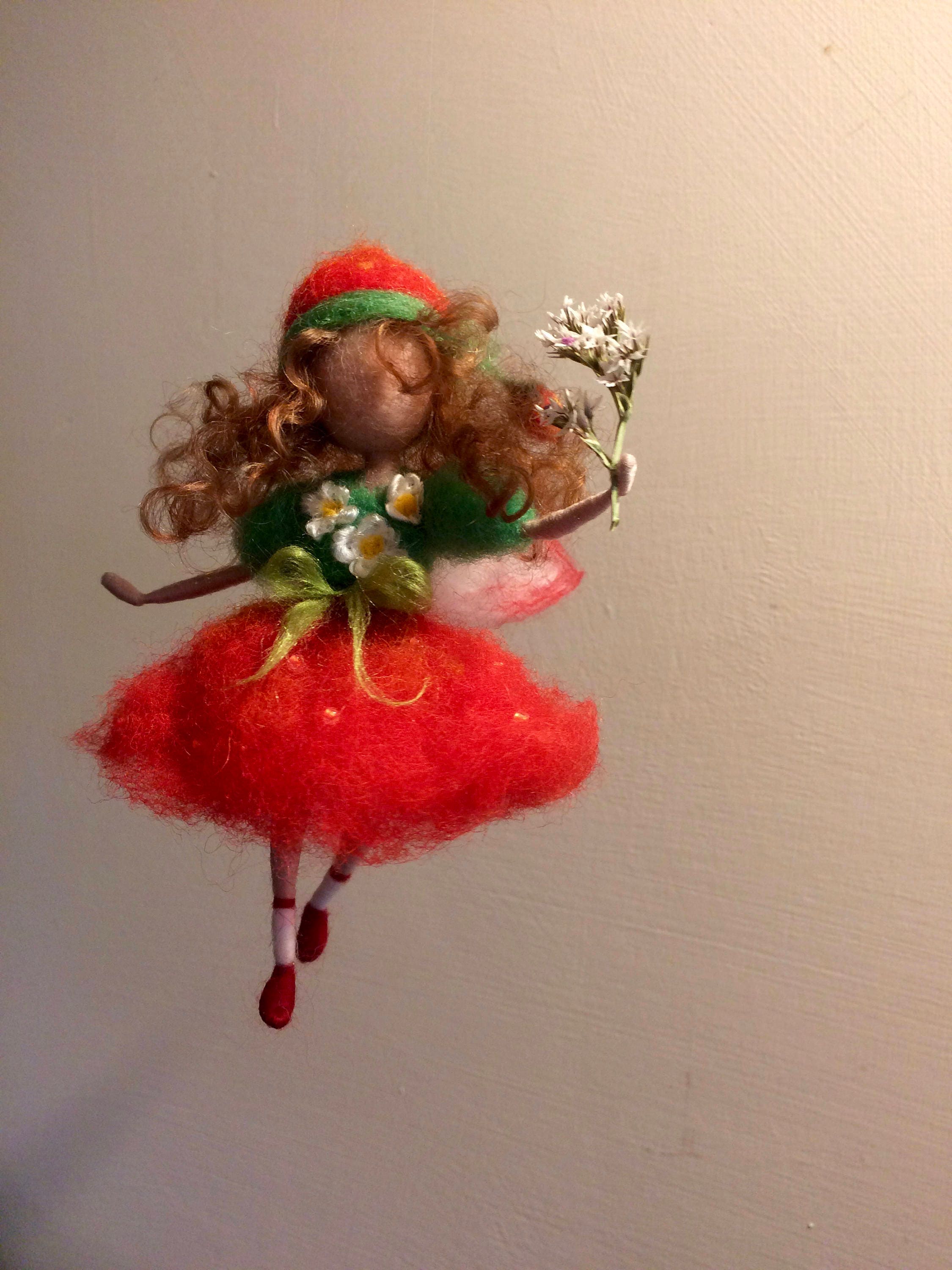 Needle felted fairy Waldorf inspired Wool fairy Felted | Etsy