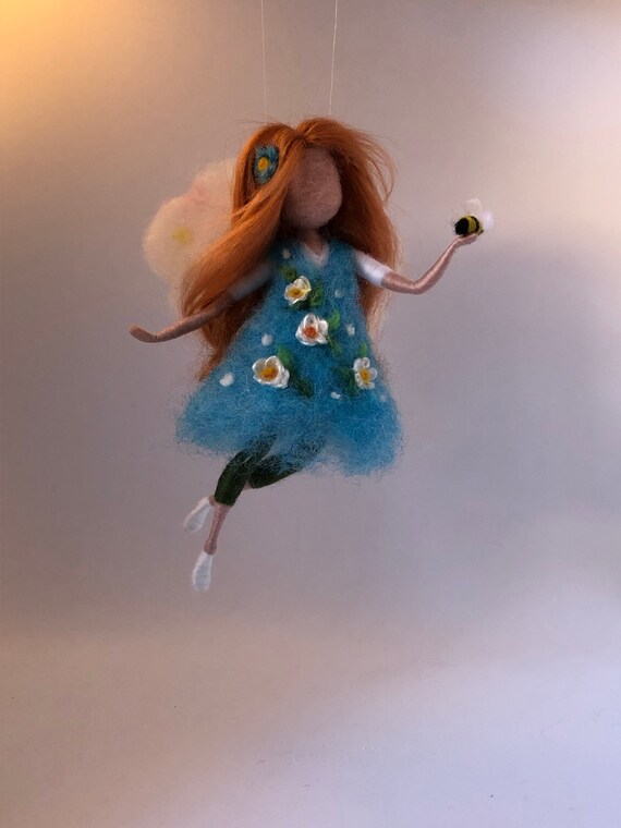 Needle felted fairy Waldorf inspired felted fairy Fairy Etsy