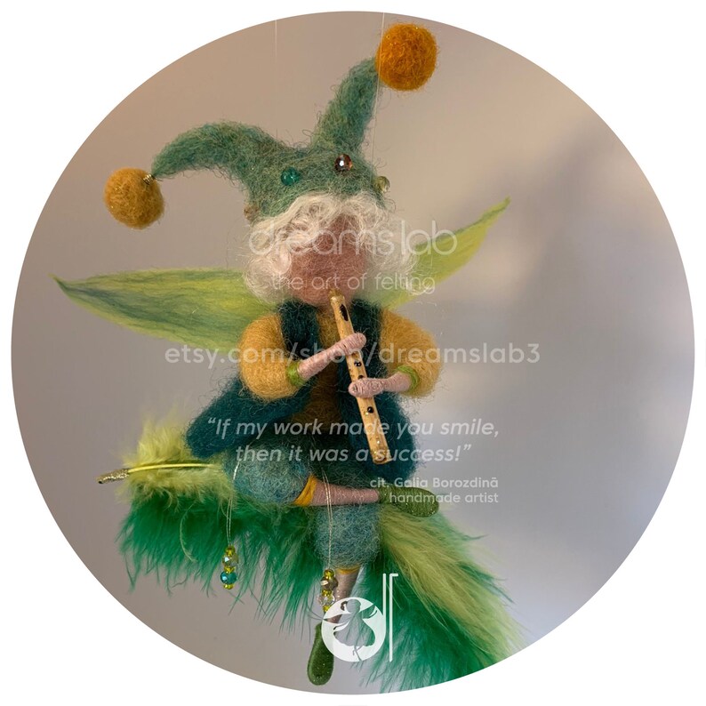 Needle Felted Elf Waldorf Inspired Wool Doll Children Room Etsy Australia