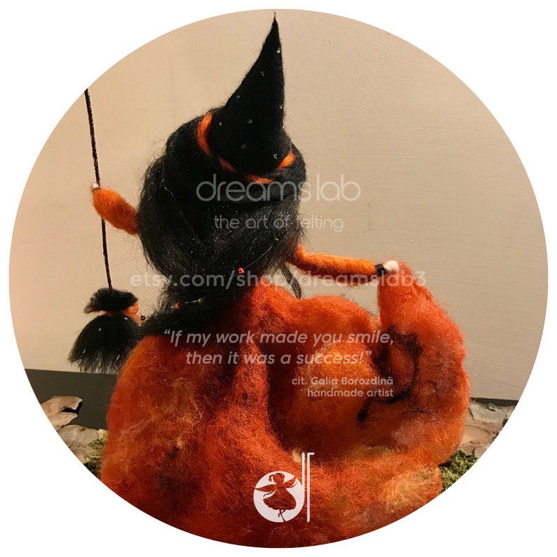 Needle Felted Witch Needle Felted Fairy Waldorf Inspired Etsy