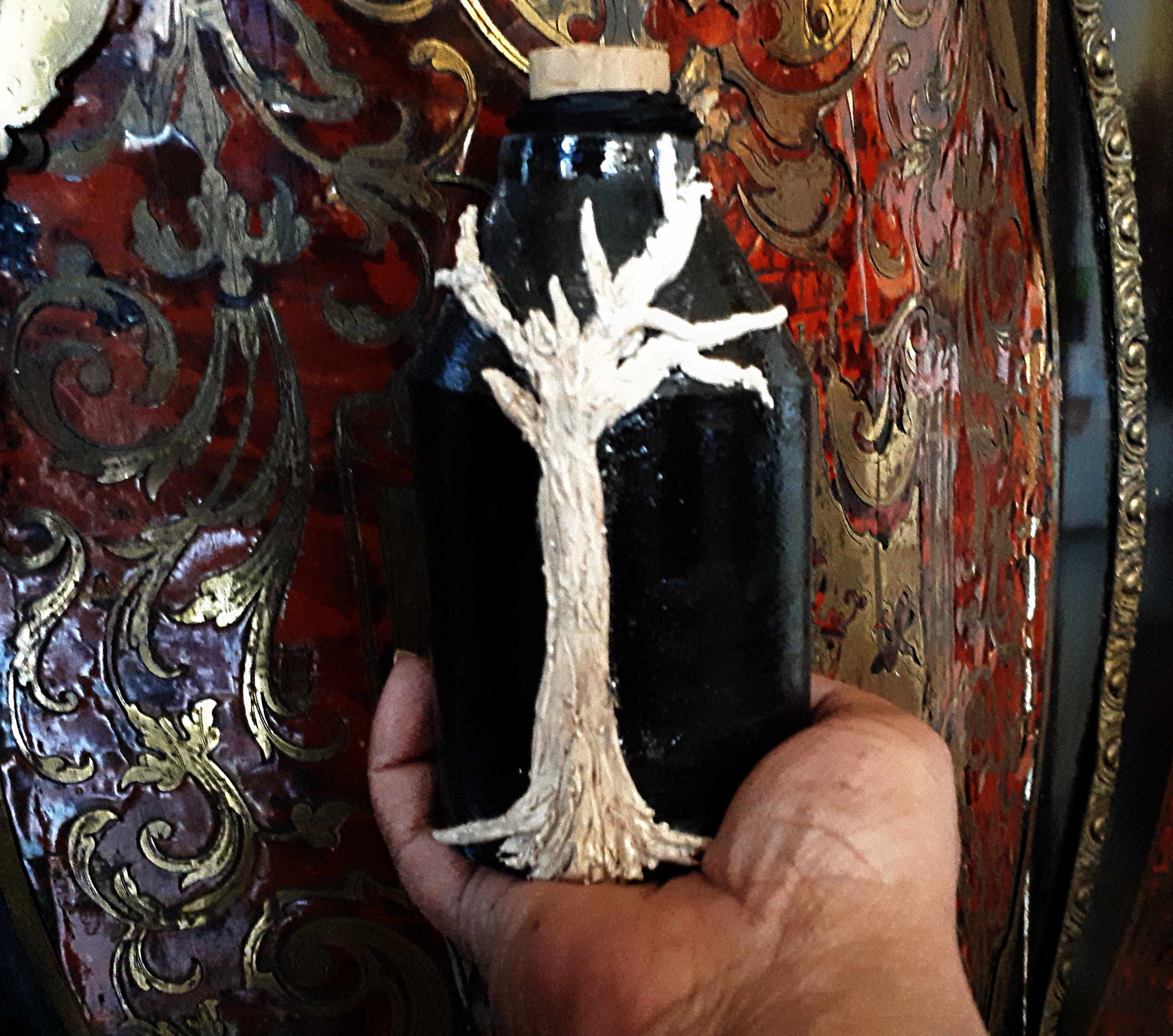 Bouteille Sorcière Wicca Arbre de Vie, Céramique